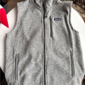 Patagonia Heather Gray Zip-Up Vest
